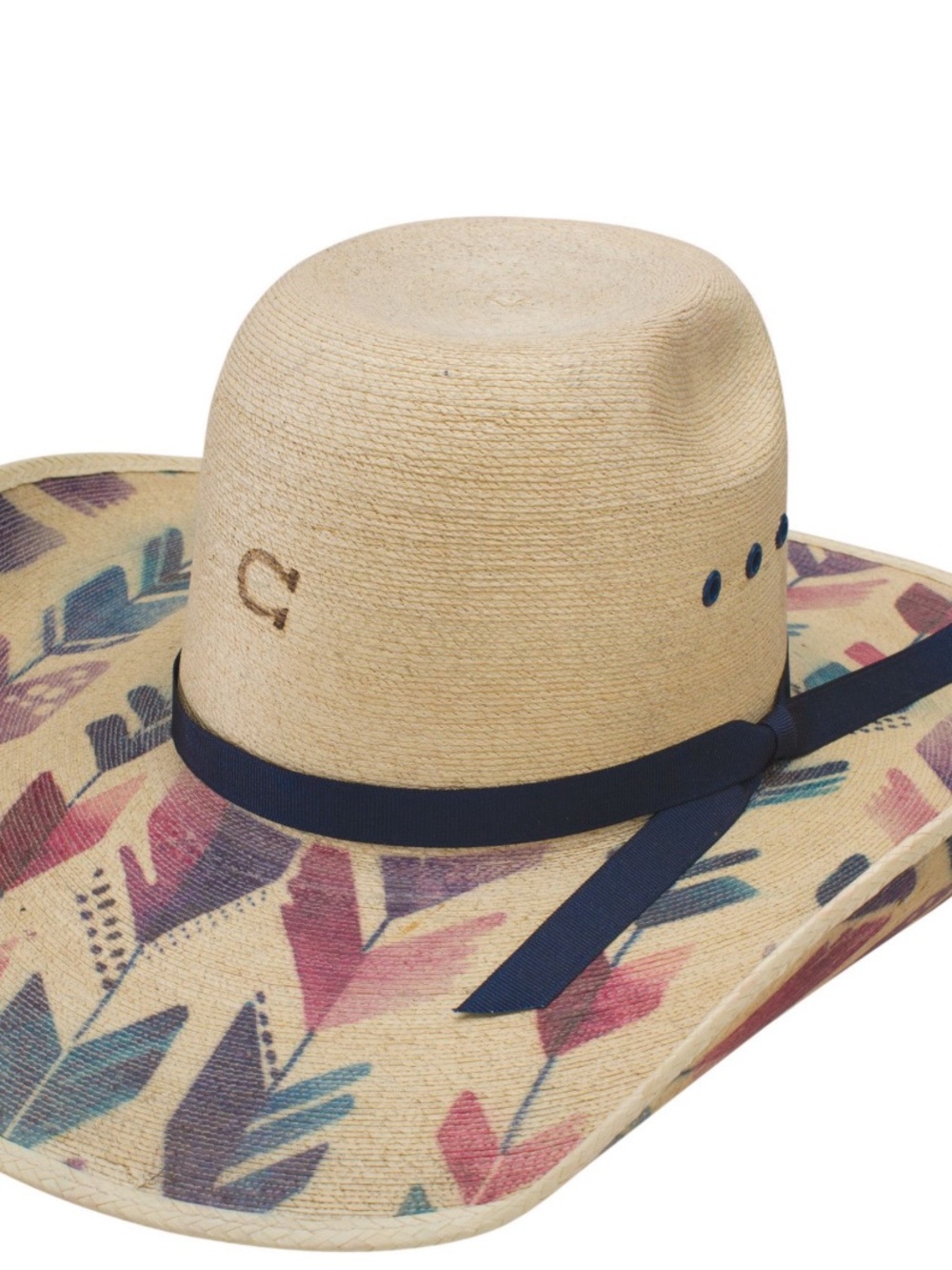 Charlie 1 Horse Straight Arrow Palm Leaf Cowgirl Hat